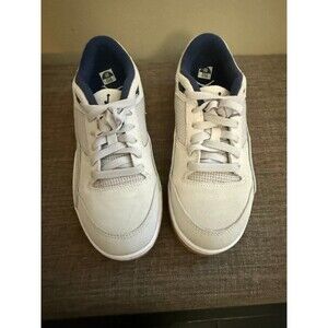 NWOT Jordan Flight Court GS Kids Shoes Grey /Midnight Navy/White Size 5Y W 6.5